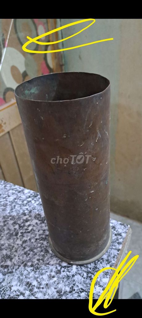 2/10 bán nhanh gọn 1 cái vỏ 105mm cao 28 năm 1945