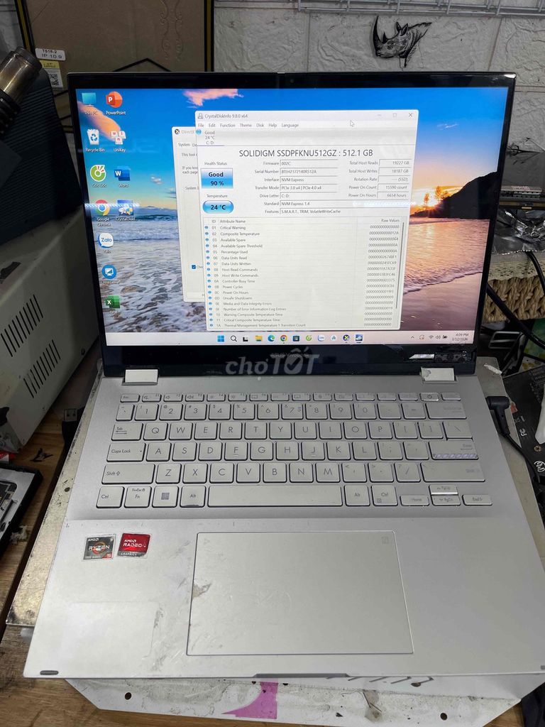 Asus Vivobook Ryzen 5 7530/16GB/512GB màn vỡ kính. Mua bán Laptop tại Quận Nam Từ Liêm Hà Nội được đăng bởi Quang Itech hình 1