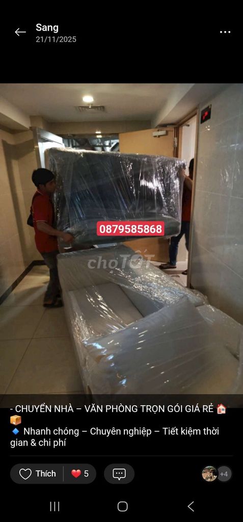 Dịch vụ chuyển nhà trọn gói. Dịch vụ chuyển nhà tại Quận 12 Tp Hồ Chí Minh được đăng bởi Chuyển nhà trọn gói Thành Hưng  hình 1