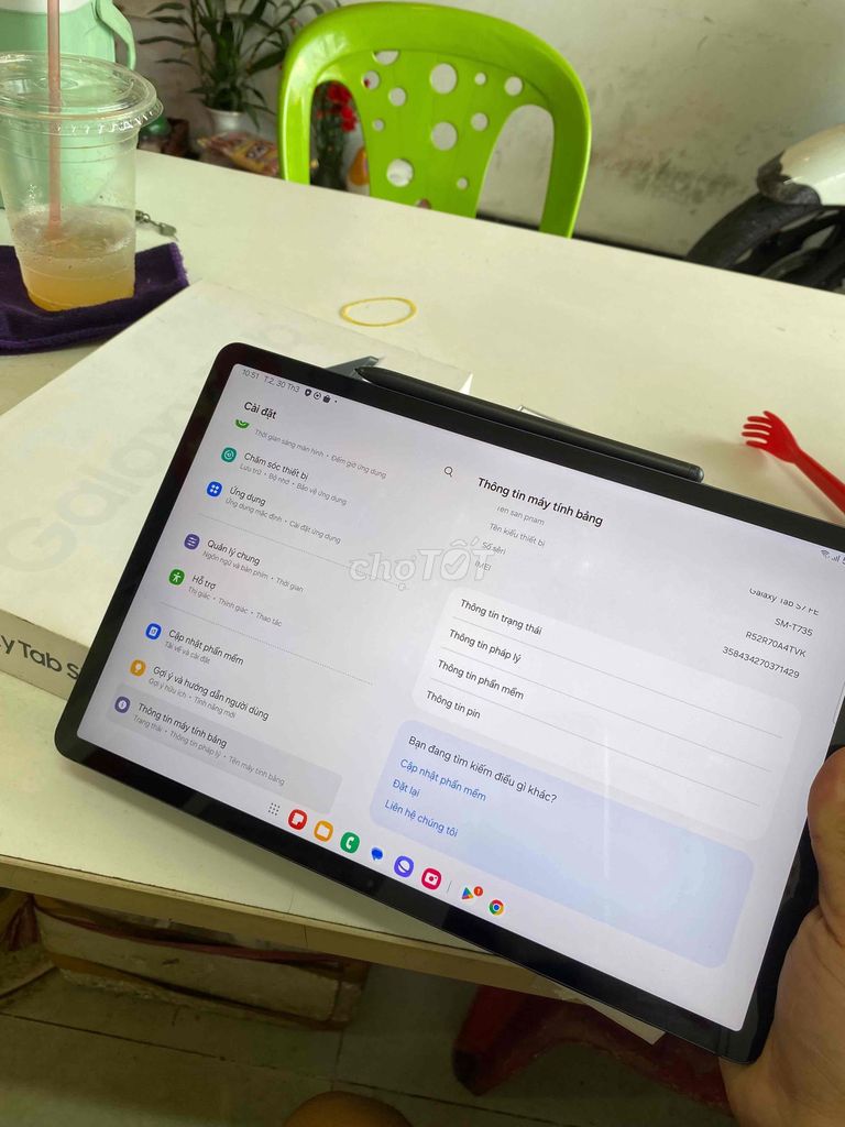 Samsung Tab S7 FE 12.4 inch cần bán lại. Mua bán Máy tính bảng tại Quận 7 Tp Hồ Chí Minh được đăng bởi lê nhựt tân hình 1