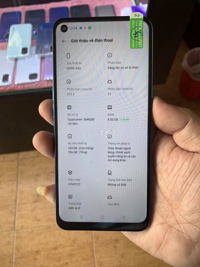 Oppo A53 chính hãng ram 8/256gb keng phụ kiện