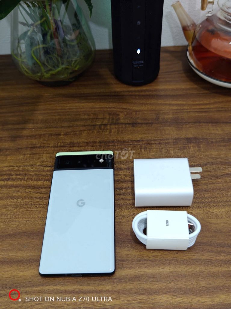 Google Pixel 6 8/128 Trắng sạc cáp có ship COD. Mua bán Điện thoại tại Quận Ba Đình Hà Nội được đăng bởi Android Top hình 1