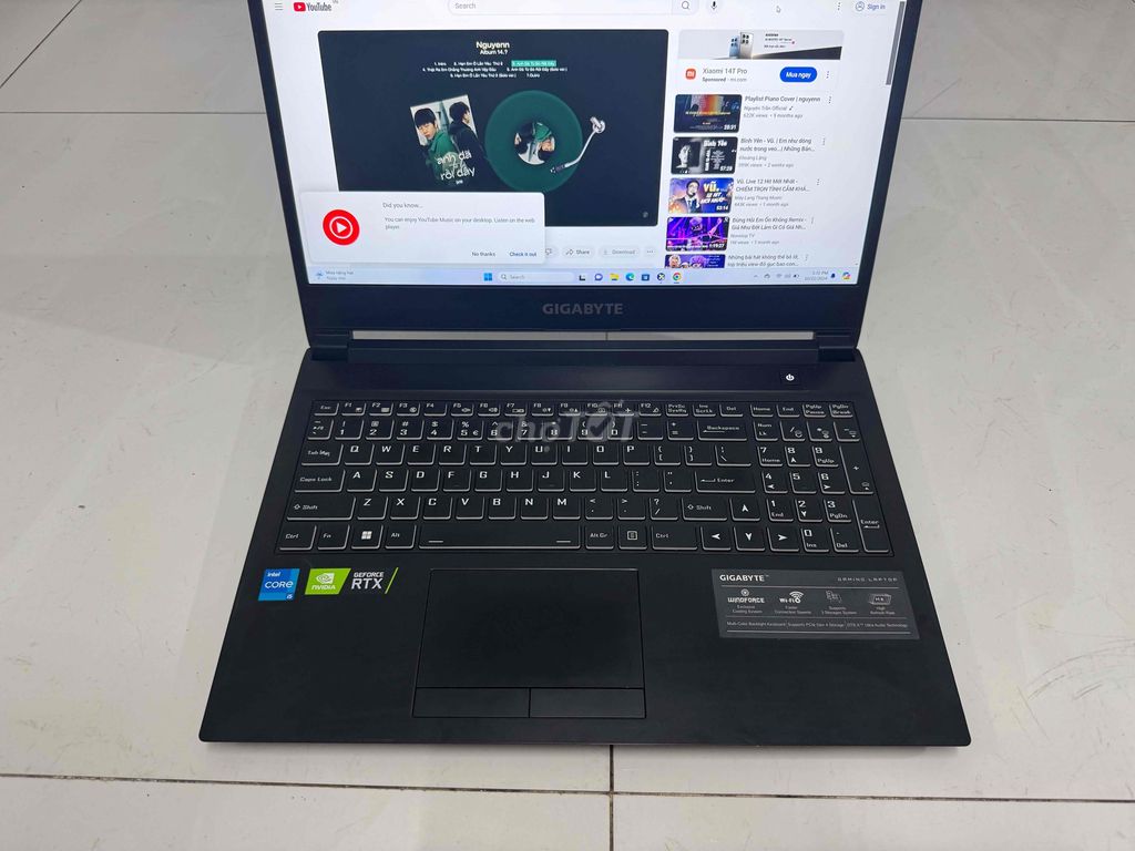 Gigabyte G5 GD i5 16gb 512gb 3050 nguyên zin