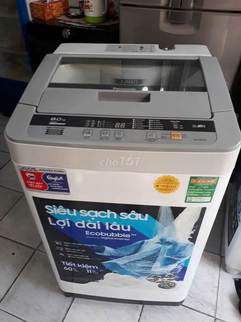 Máy giặt Panasonic 8.0kg.còn mới