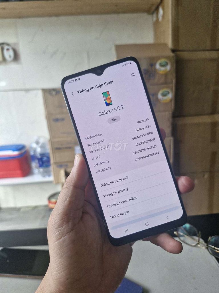 Samsung Galaxy M32 Đã qua sử dụng. Mua bán Điện thoại tại Quận Ninh Kiều Cần Thơ được đăng bởi nguyễn Trần Quân hình 1