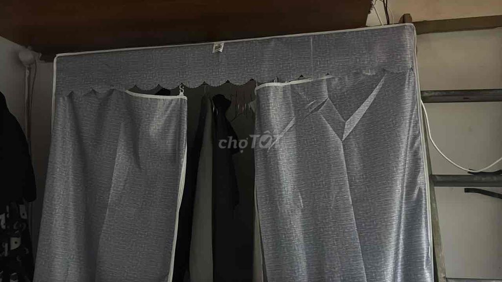 Tủ quần áo vải xám. Mua bán Tủ, kệ gia đình tại Quận Cầu Giấy Hà Nội được đăng bởi Trương Minh Trí hình 1