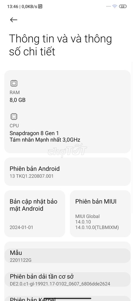 Xiaomi 12 Pro 128GB Đã sử dụng có fix nhẹ. Mua bán Điện thoại tại Quận Liên Chiểu Đà Nẵng được đăng bởi Đức hình 1