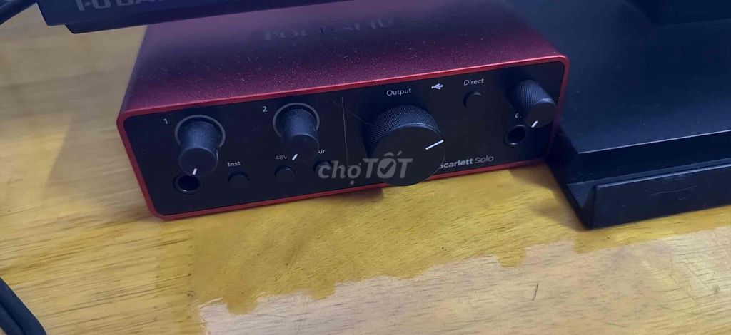 Soundcard Focusrite Scarlett Solo Gen 4 Đỏ. Mua bán Tivi, Âm thanh tại Huyện Ea Kar Đắk Lắk được đăng bởi Hàng Tốt Giá Rẻ hình 1