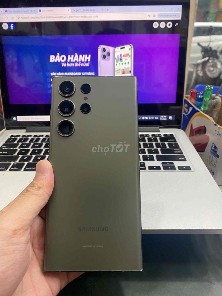 Samsung Galaxy S23 Ultra 8GB/256GB Đen Màn sọc. Mua bán Điện thoại tại Quận 3 Tp Hồ Chí Minh được đăng bởi Tuấn Nguyễn hình 1