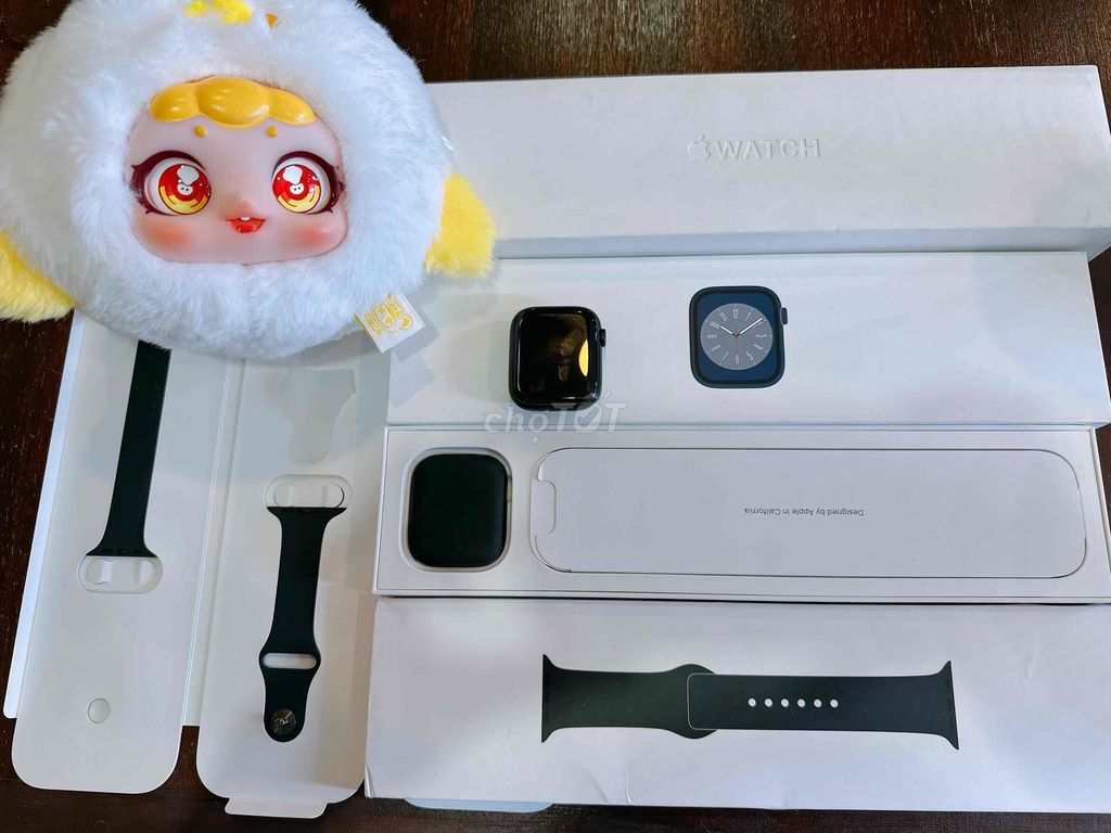 apple watch s8-45mm đen fulbox pin 100%