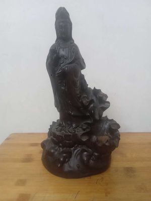 Tượng thờ Phật Bà Quan Âm Gỗ quý Nâu. Mua bán Đồ sưu tầm, đồ cổ tại Quận Hoàng Mai Hà Nội được đăng bởi nguyễn hợp