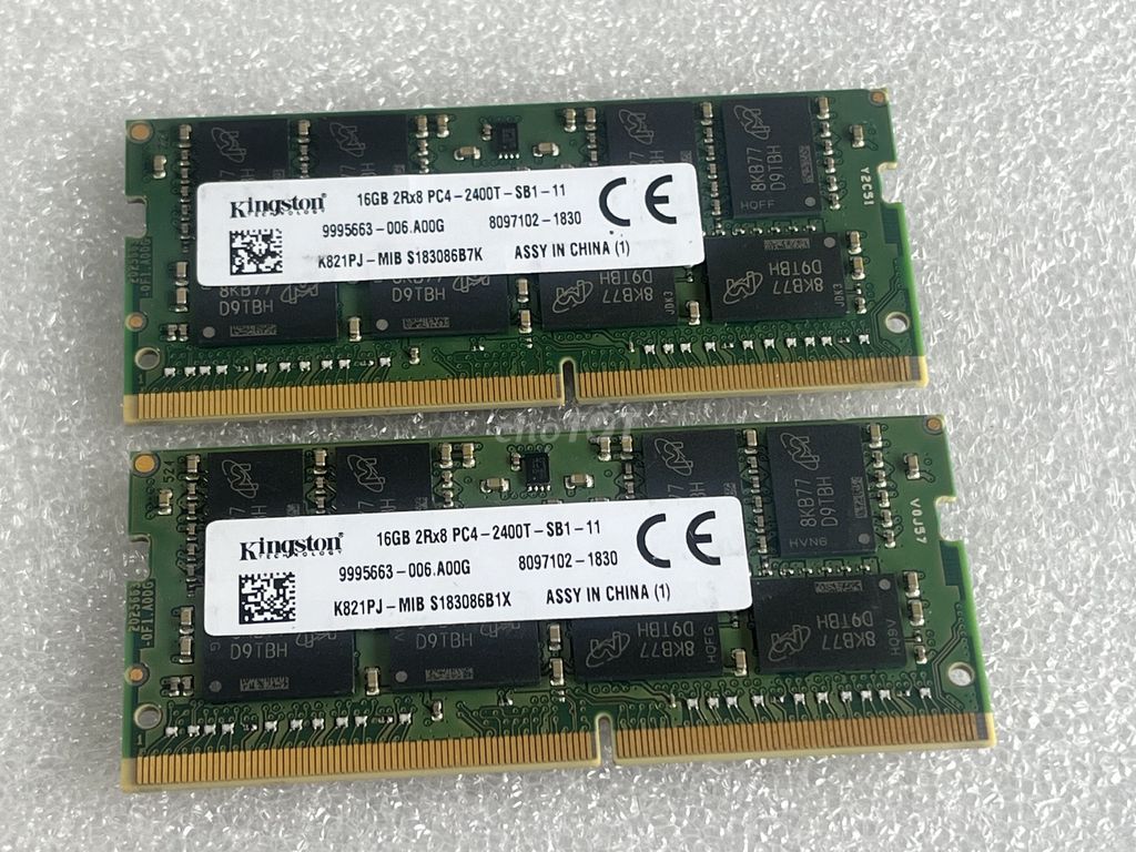 Bán ram kingston DDR4 32G ( 16GB * 2 ) Bus 2400