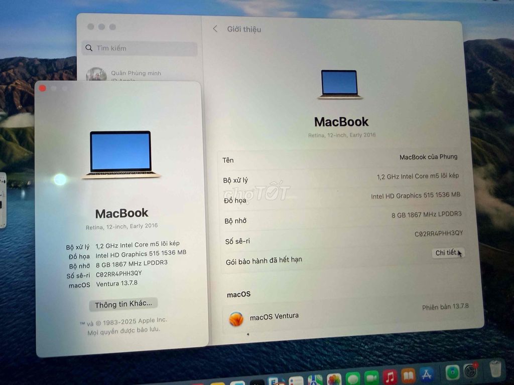 Apple MacBook Retina 12 inch. Mua bán Laptop tại Quận 7 Tp Hồ Chí Minh được đăng bởi Phùng Minh Quân hình 1