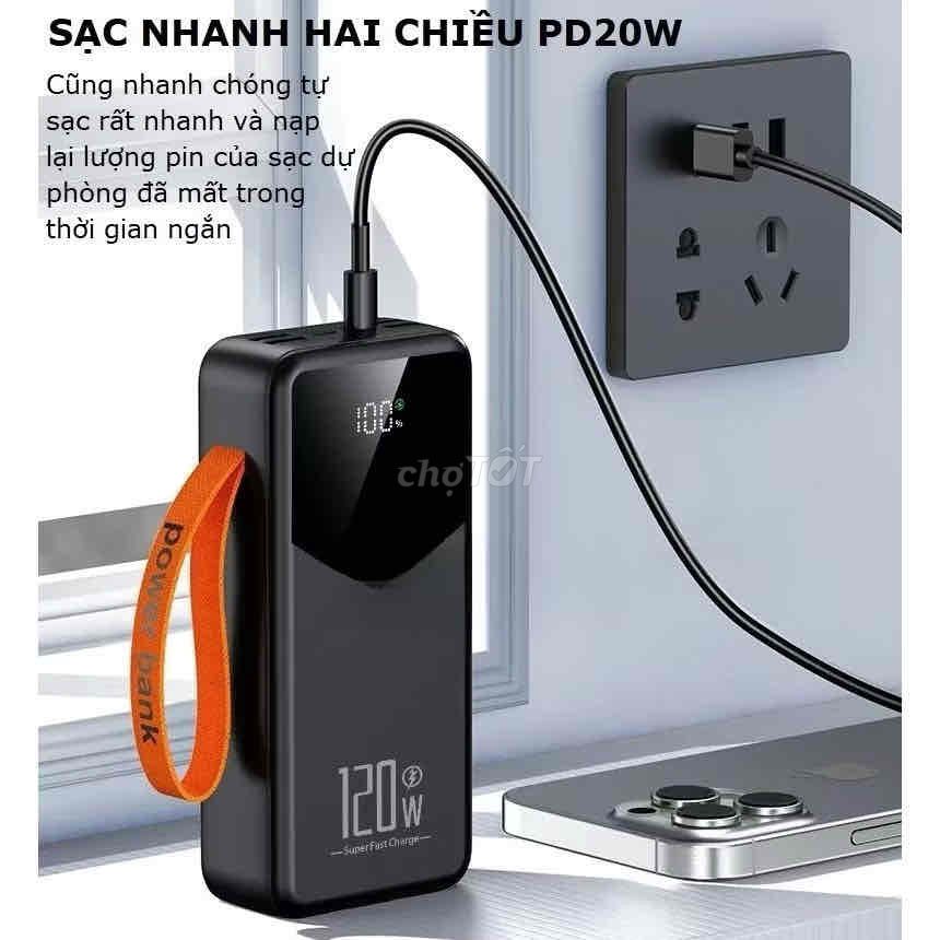 Sạc dự phòng Gutek GT230 sạc nhanh 120W 50000mAh p
