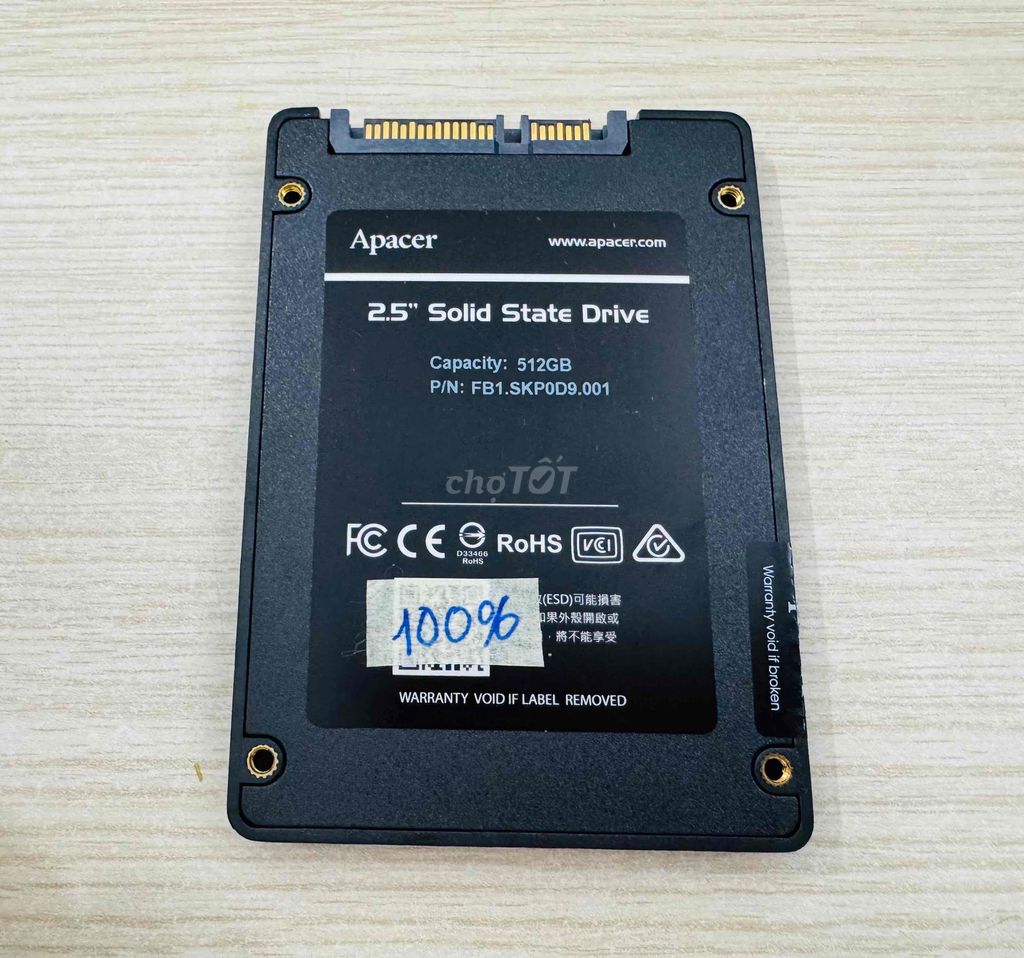 Ổ cứng SSD Apacer AS350X 512GB Lướt Good Sk 100%. Mua bán Linh kiện (RAM, Card...) tại Quận 12 Tp Hồ Chí Minh được đăng bởi Anh Tuan hình 1