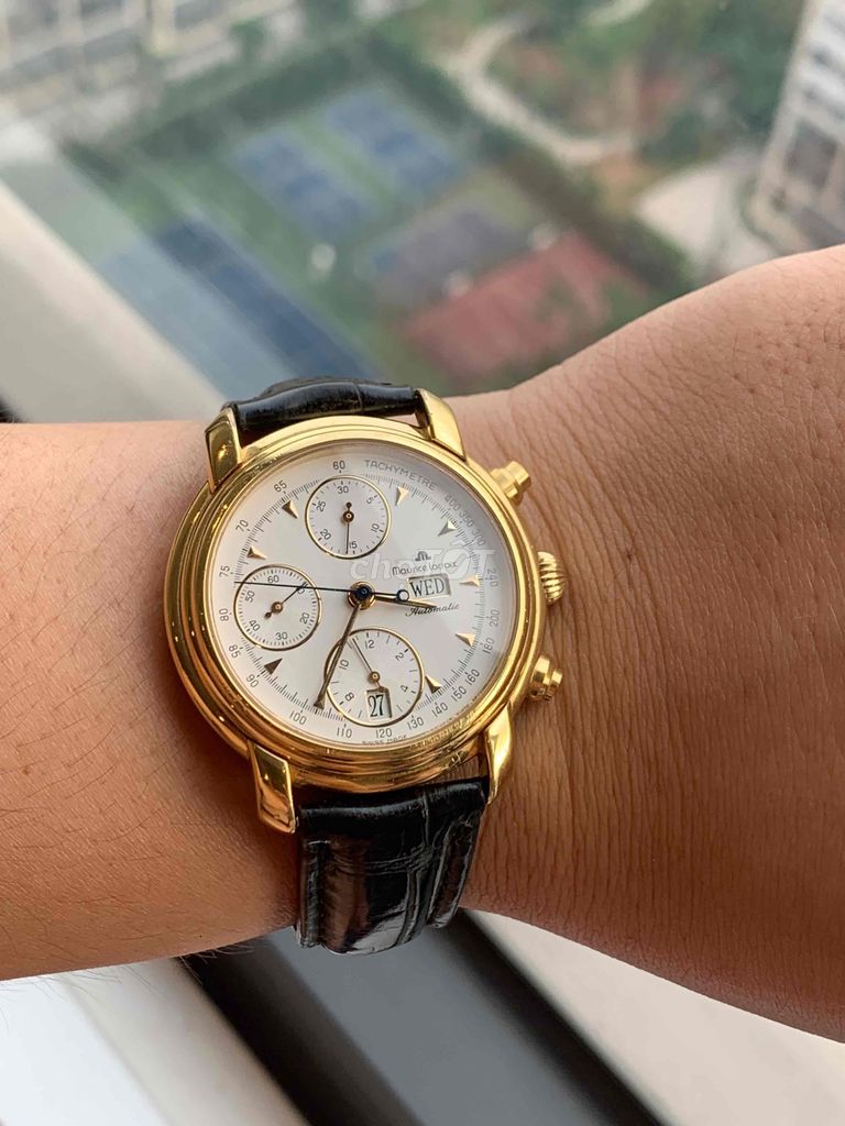 Maurice Lacroix Chronograph bọc vàng 18k