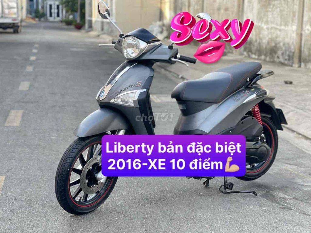 [XE CỌP]💠piaggio LIBERTY S💠mua 2016 bản SPORT 3Vie