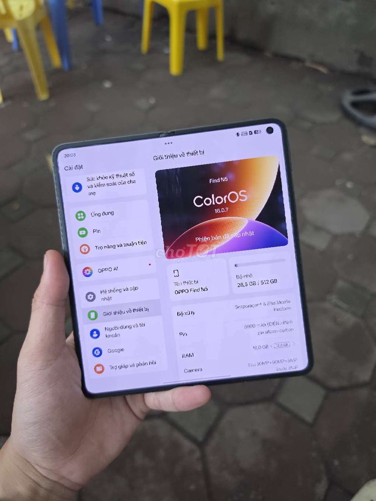 Oppo Find N5 16GB/512GB Đen. Mua bán Điện thoại tại Quận Ba Đình Hà Nội được đăng bởi Nguyễn Thanh Sơn hình 1