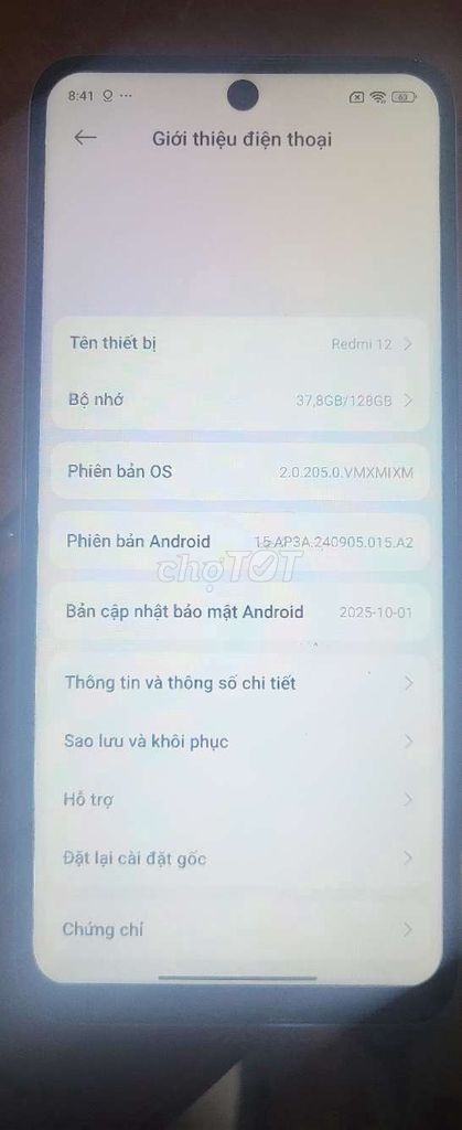 Xiaomi Redmi 12 128GB Xanh. Mua bán Điện thoại tại Huyện Bình Chánh Tp Hồ Chí Minh được đăng bởi Phuongpk hình 1