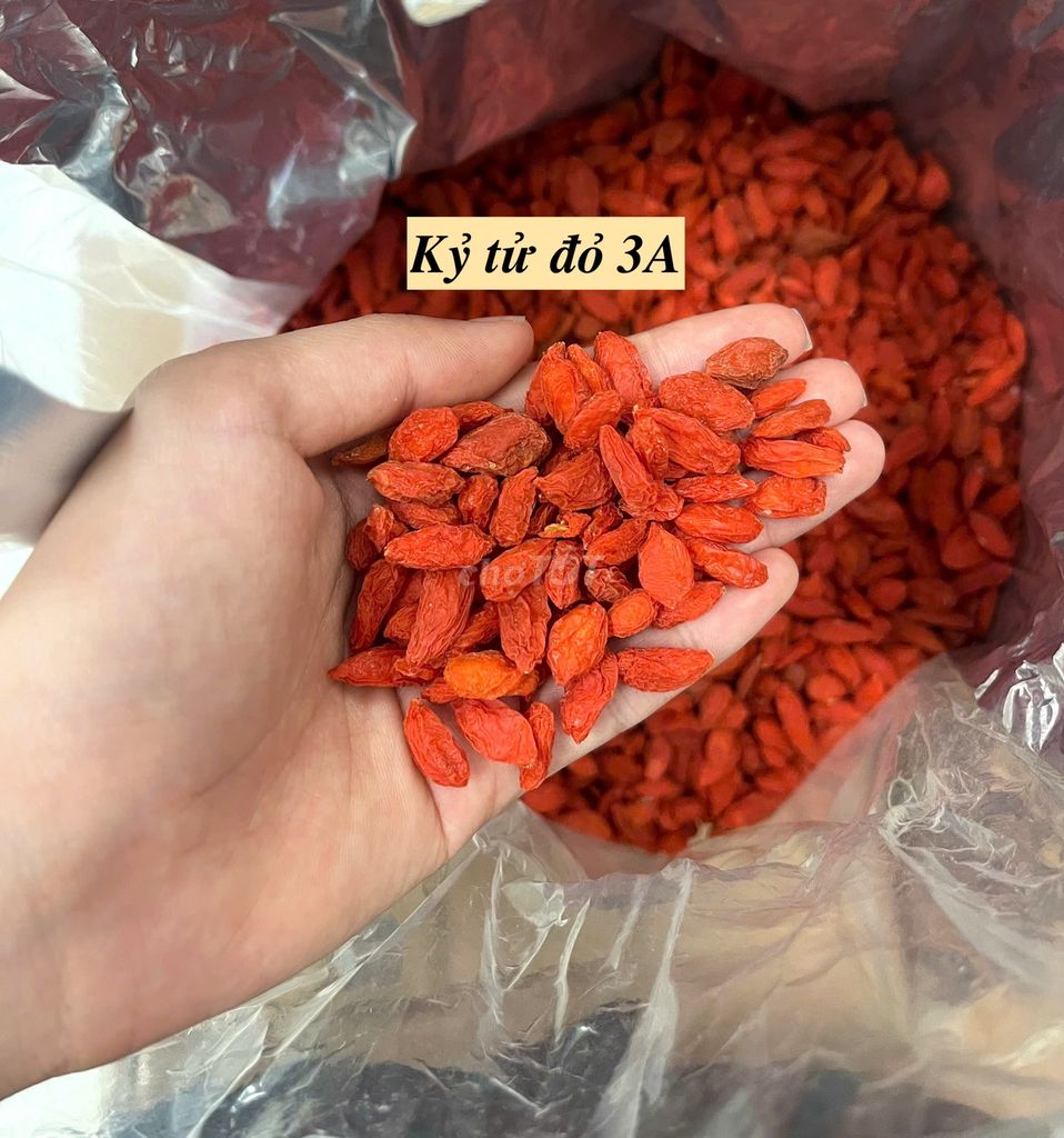 1kg Kỷ tử đỏ 3A - Hạt to, khô tơi, màu đỏ đẹp