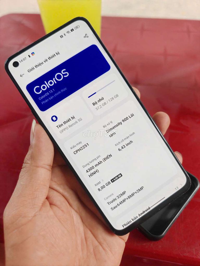 OPPO Reno6 5G 8GB/128GB. Mua bán Điện thoại tại Quận Tân Phú Tp Hồ Chí Minh được đăng bởi Trịnh Huy hình 1