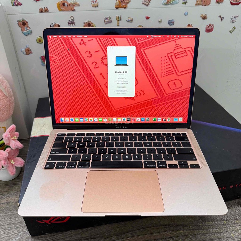 Apple MacBook Air M1 13.3 inch 8GB/256GB Rose. Mua bán Laptop tại Quận Thanh Xuân Hà Nội được đăng bởi Nguyễn Duy Hùng hình 1