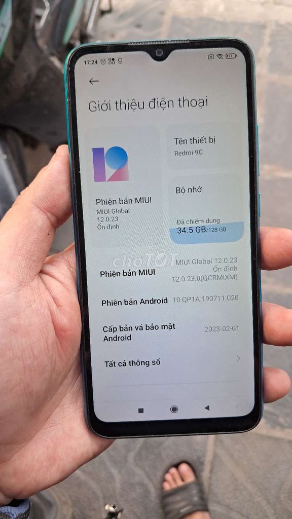 Xiaomi Redmi 9C 128GB Xanh dương. Mua bán Điện thoại tại Quận Hai Bà Trưng Hà Nội được đăng bởi bùi hữu liêm  hình 1