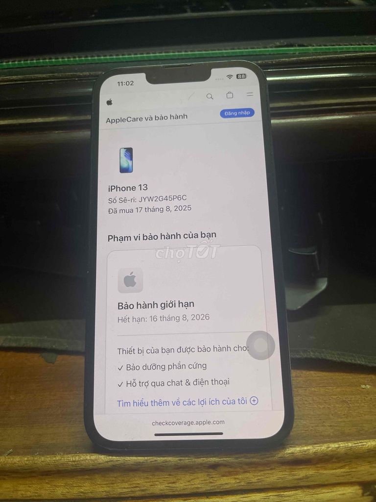 Apple iPhone 13 128GB Đen 94%. Mua bán Điện thoại tại Huyện Vụ Bản Nam Định được đăng bởi Trương Quốc Tuấn hình 1