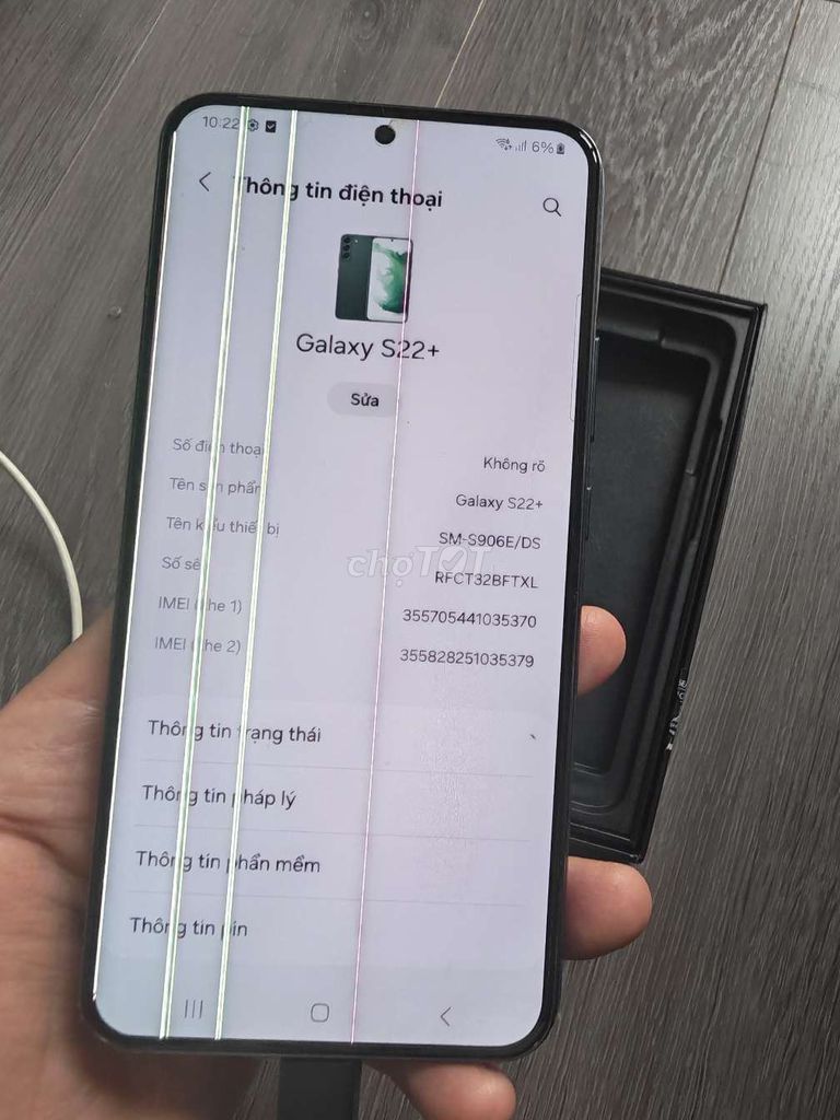 Samsung Galaxy S22+ 8GB/256GB Đen. Mua bán Điện thoại tại Quận Hà Đông Hà Nội được đăng bởi Nguyễn  hình 1