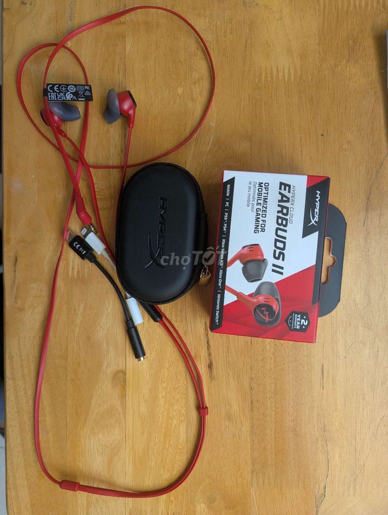 Tai nghe HyperX Cloud Earbuds II Đỏ. Mua bán Tivi, Âm thanh tại Thành phố Đà Lạt Lâm Đồng được đăng bởi Nhân Nguyễn hình 1