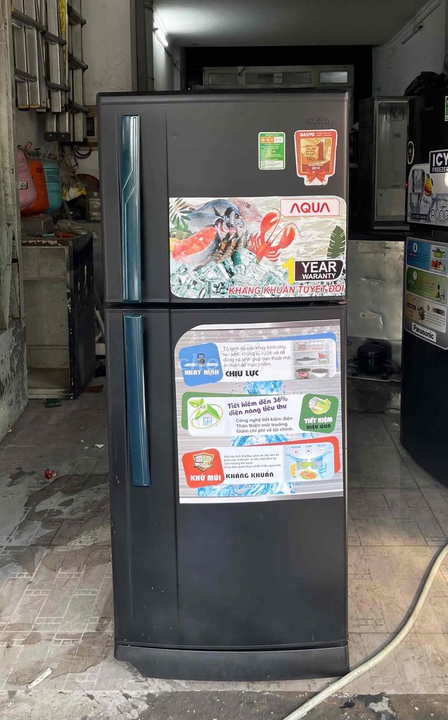 Tủ lạnh Sanyo 170 lít Đen không đóng tuyết êm. Mua bán Tủ lạnh tại Quận Bình Tân Tp Hồ Chí Minh được đăng bởi Điện Lạnh Gia Việt Quận Bình Tân hình 1