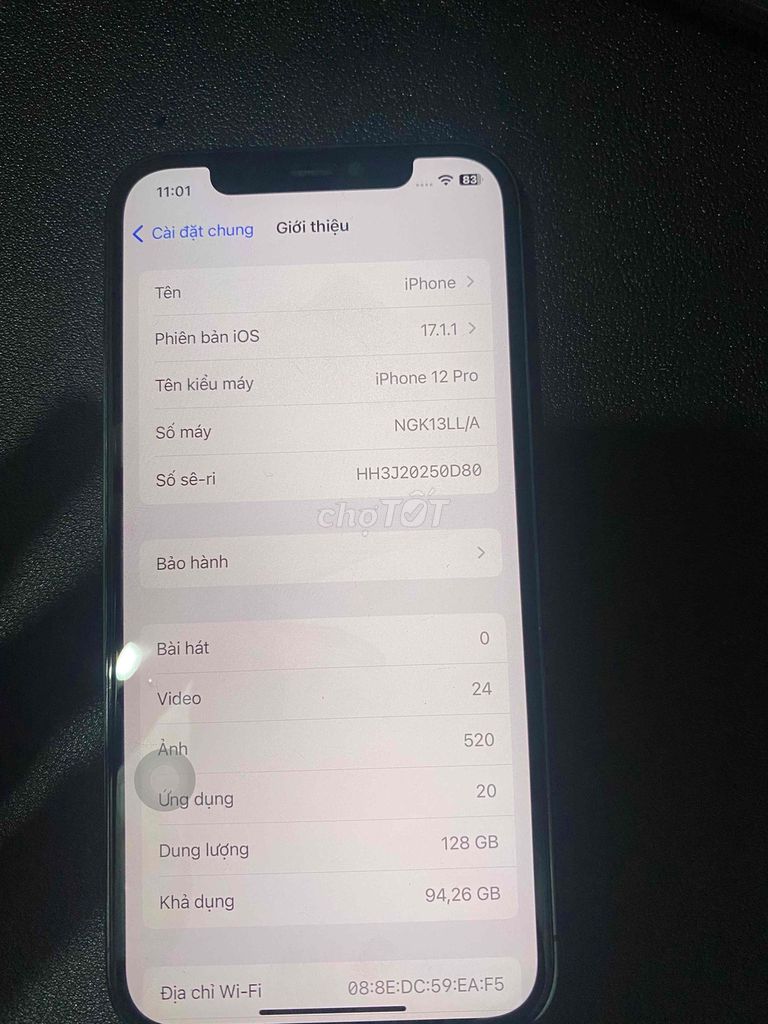 iPhone 12 Pro máy lock 128GB gắn sim là sài. Mua bán Điện thoại tại Thành phố Long Khánh Đồng Nai được đăng bởi vinh hình 1