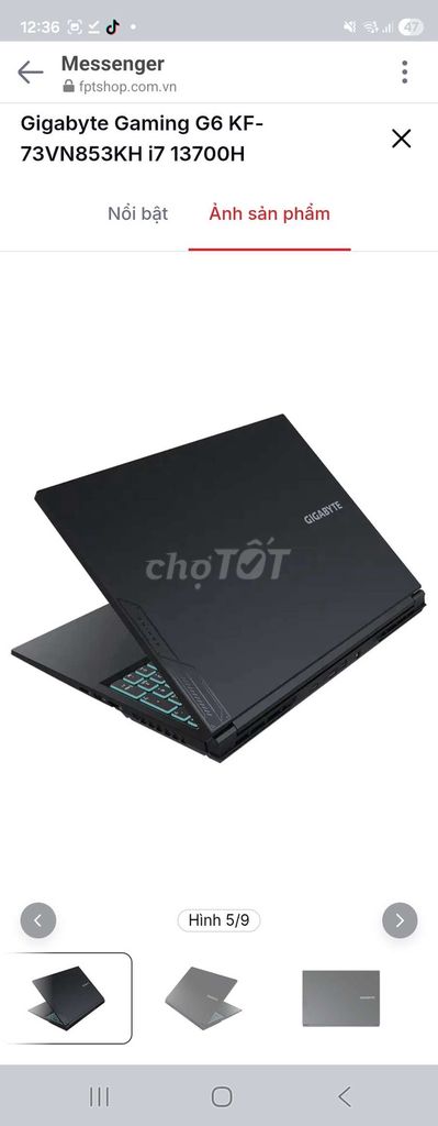 Gigabyte G6 KF-73VN853KH i7-13700H RTX 4060. Mua bán Laptop tại Quận Thanh Xuân Hà Nội được đăng bởi Hùng hình 1