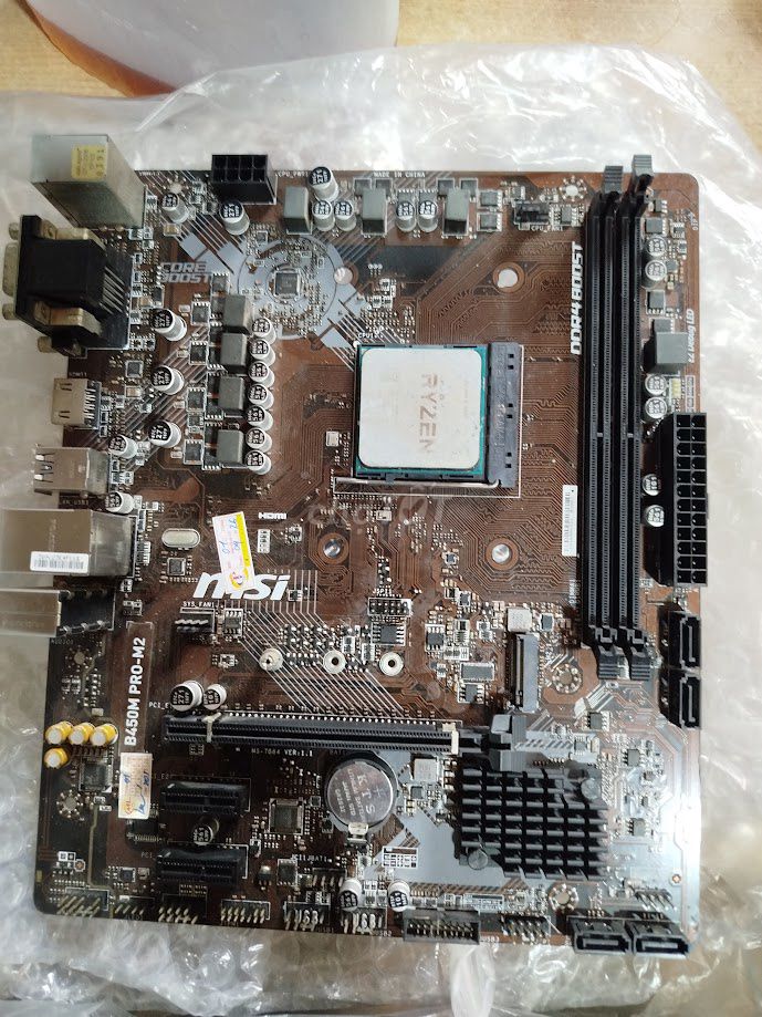 Main AMD B450M MSI PRO-M2. Mua bán Linh kiện (RAM, Card...) tại Quận Hoàng Mai Hà Nội được đăng bởi Yến Lê hình 1