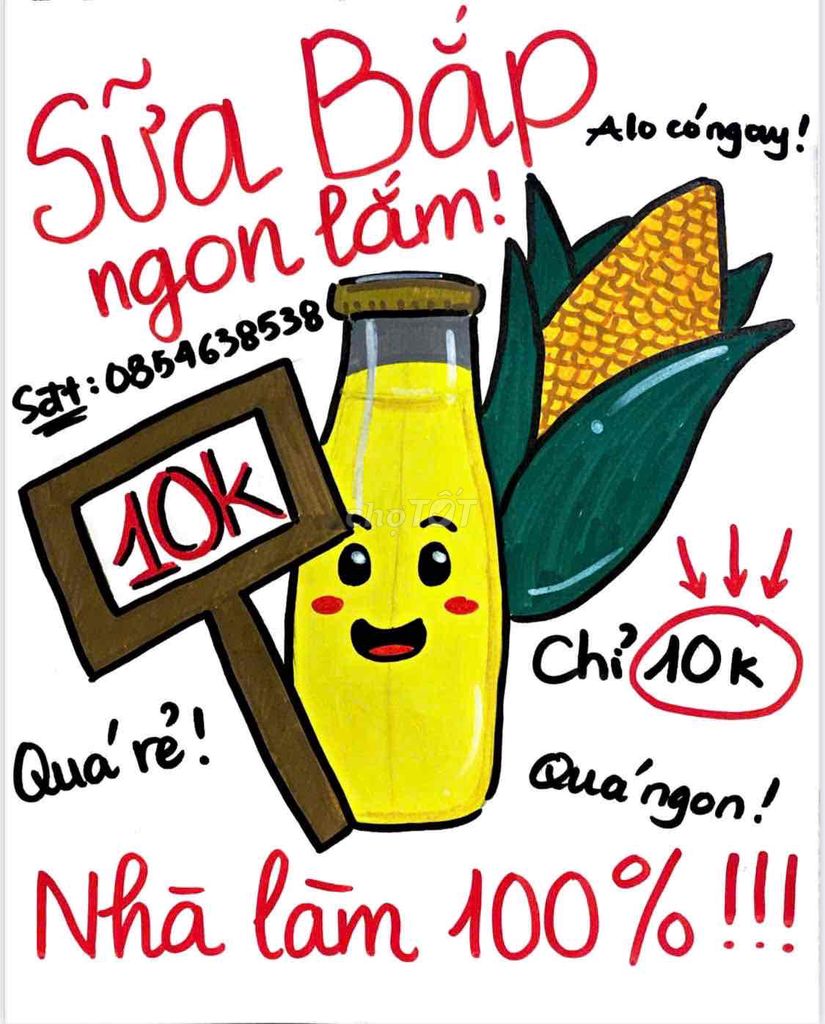 Sữa bắp nhà làm 10k. Mua bán Đồ ăn, thực phẩm và các loại khác tại Quận 4 Tp Hồ Chí Minh được đăng bởi Đỗ Thị Tuyết Minh hình 1