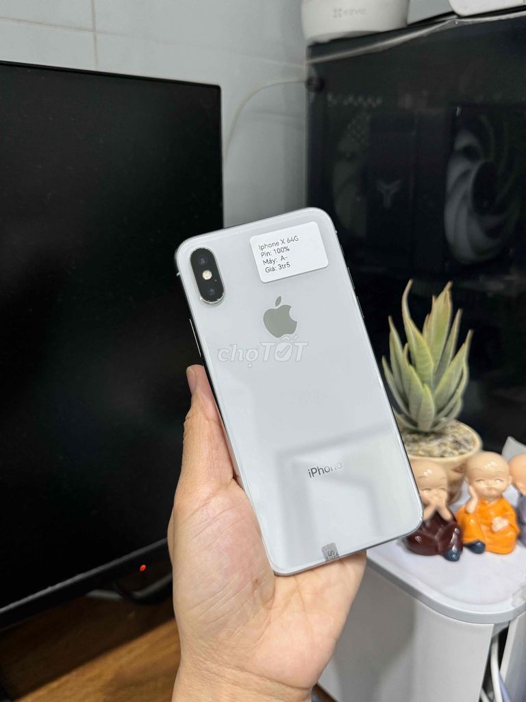 Apple iPhone X 64GB Trắng Đã dùng. Mua bán Điện thoại tại Huyện Hóc Môn Tp Hồ Chí Minh được đăng bởi Nguyễn Thu hình 1