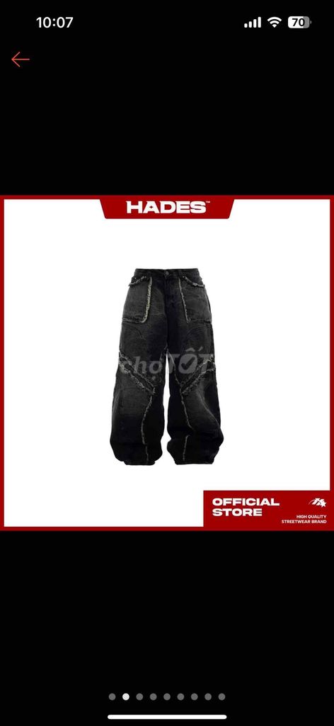 Quần dài tectonic rift jeans hades