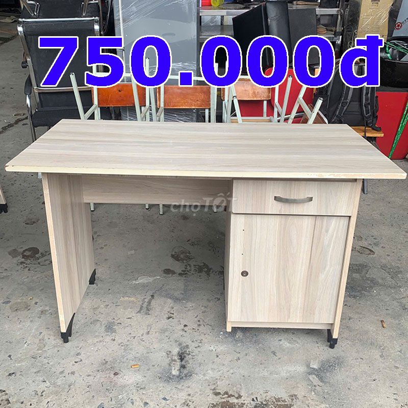 Bàn Làm Việc Gỗ MDF Vàng Nhạt Mới 90%. Mua bán Đồ dùng văn phòng tại Huyện Hóc Môn Tp Hồ Chí Minh được đăng bởi MrCường hình 1
