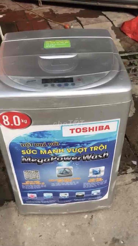 Máy giặt Toshiba 8 kg giặt vắt êm