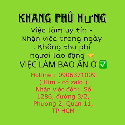 Tuyển Nhân Viên Phục Vụ Quán Lẩu Bao Ăn Ở