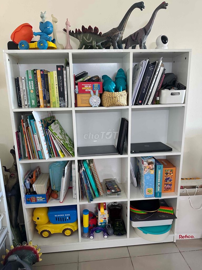 Kệ sách gỗ công nghiệp trắng 1.2x1.5m. Mua bán Tủ, kệ gia đình tại Quận Gò Vấp Tp Hồ Chí Minh được đăng bởi Hồng Nhung Nguyễn hình 1