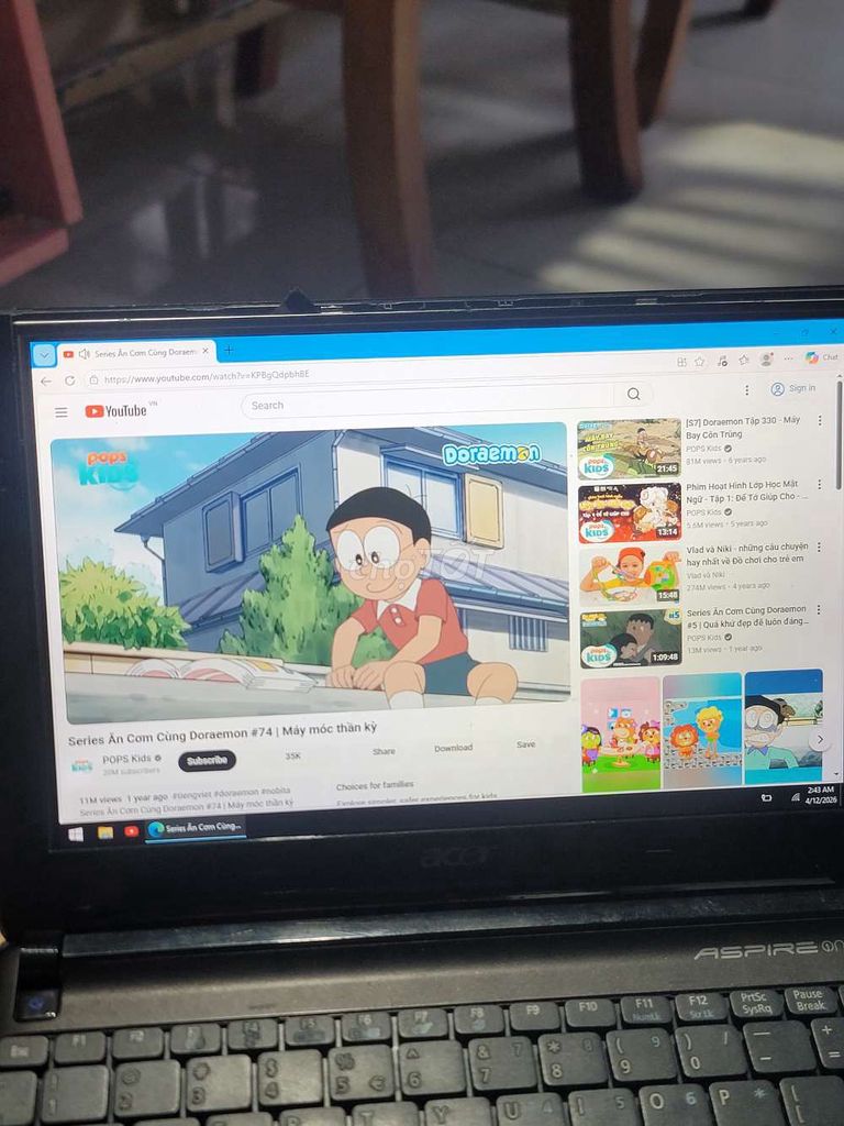 Acer Aspire one ram 2GB, ssd 120g. Mua bán Laptop tại Quận 12 Tp Hồ Chí Minh được đăng bởi Minh hình 1