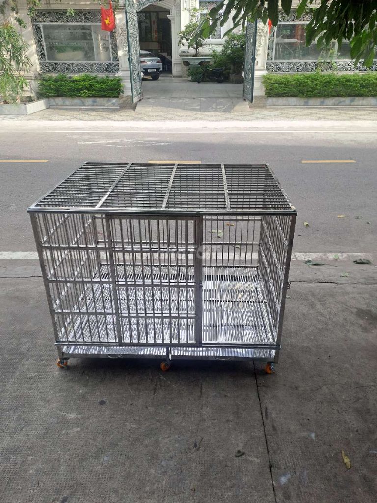 Chuồng chó Inox 1m4x1mx1m1. Mua bán Phụ kiện, Thức ăn, Dịch vụ tại Thành phố Thuận An Bình Dương được đăng bởi Inox79 hình 1