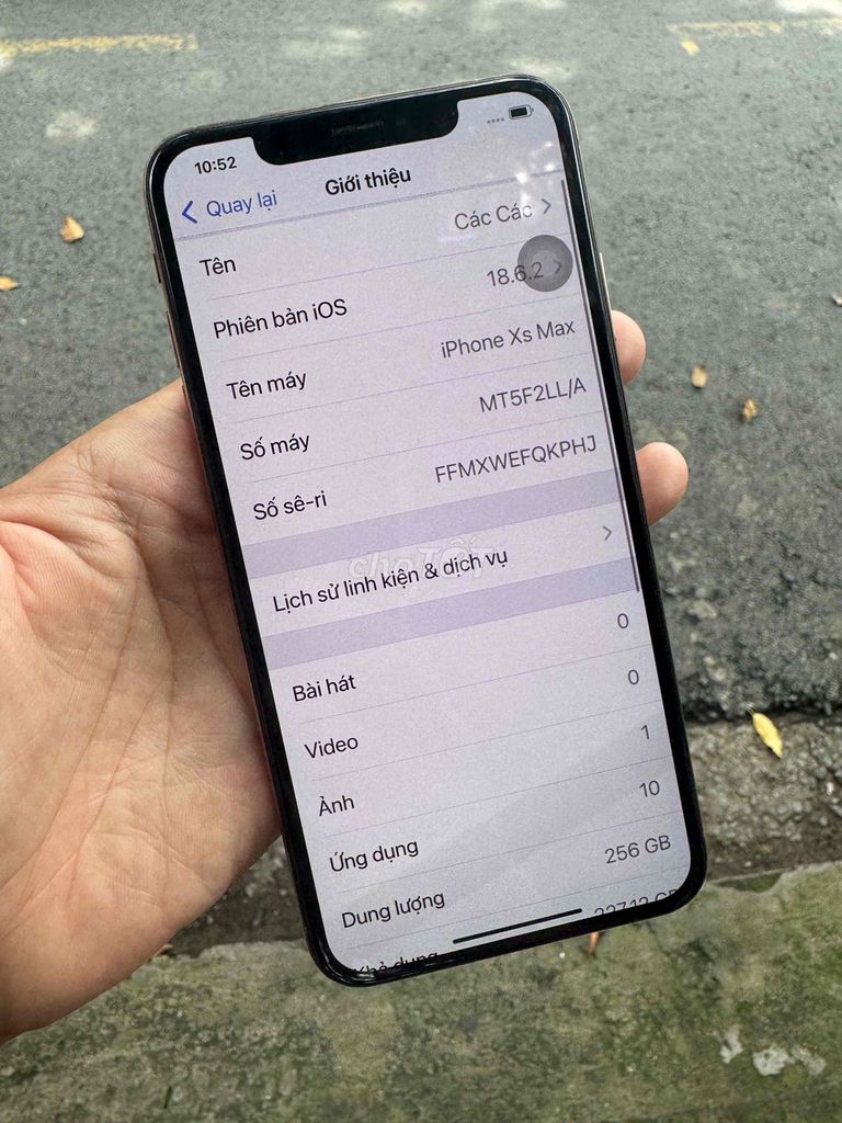 xs max 256gb ll/a pin 9x đẹp 98% không cấn móp. Mua bán Điện thoại tại Quận Ninh Kiều Cần Thơ được đăng bởi Huỳnh Tài hình 2
