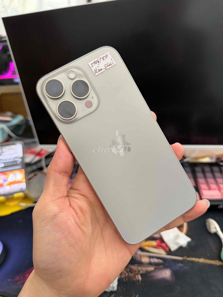 Apple iPhone 15 Pro Max 256GB Xám bản sim vật lý. Mua bán Điện thoại tại Thành phố Nha Trang Khánh Hòa được đăng bởi Khai Trần hình 1
