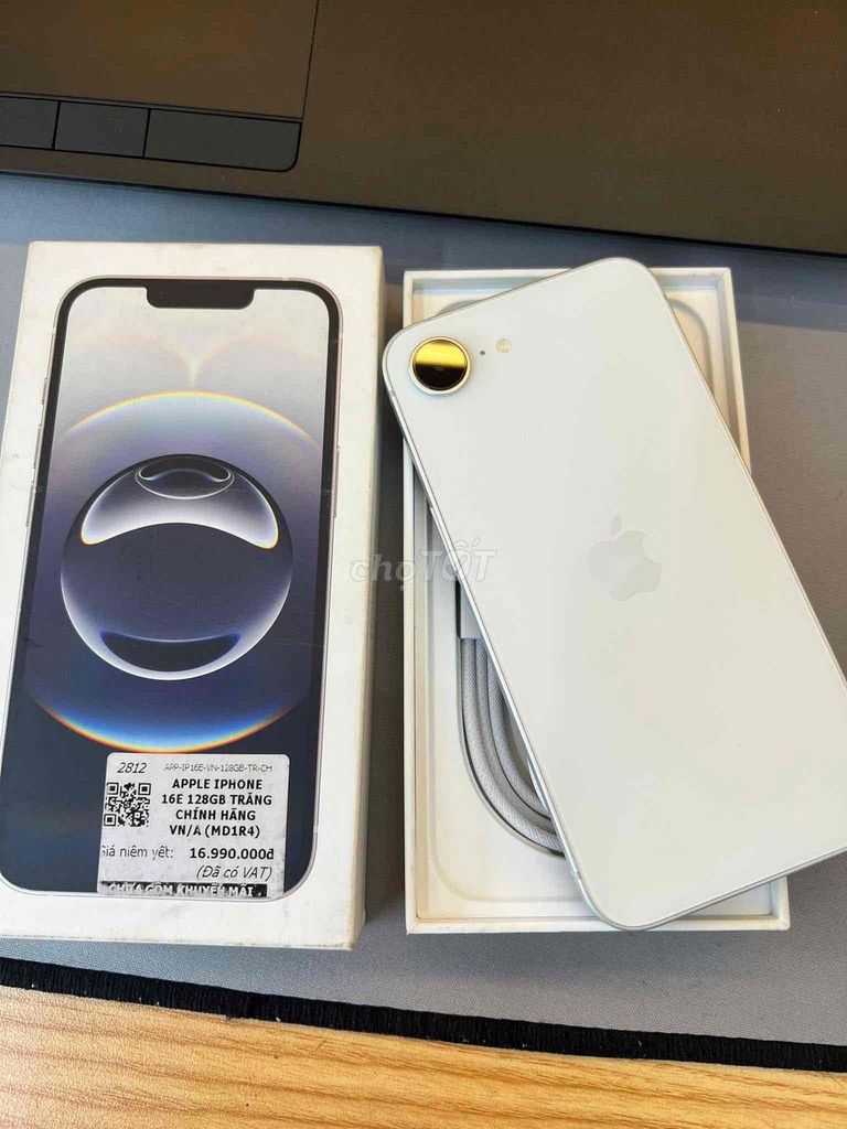 Apple iPhone 16E 128GB Trắng VN/A Đã sử dụng. Mua bán Điện thoại tại Quận Cầu Giấy Hà Nội được đăng bởi đỗ trung việt hình 1