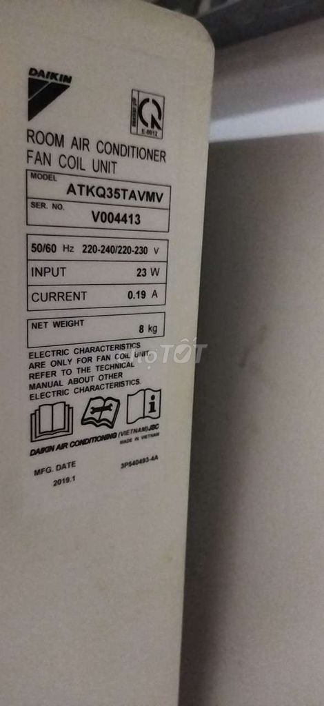 Thanh lý máy lạnh Daikin 1.5HP do chuyển trọ