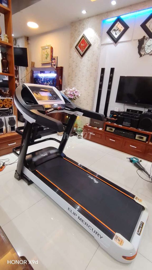 Máy chạy bộ Elipsport Elip Mercury Đen, Trắng