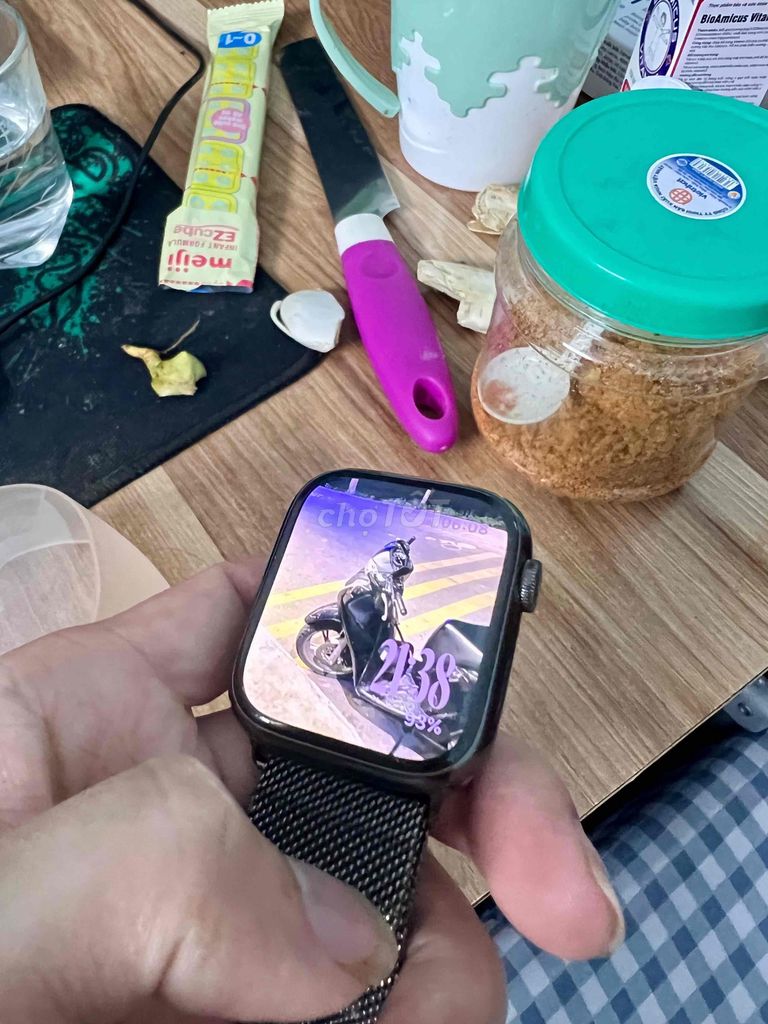 Apple Watch Series 7 Thép Đen 44mm. Mua bán Thiết bị đeo thông minh tại Huyện Vũ Thư Thái Bình được đăng bởi Huy Minh hình 1