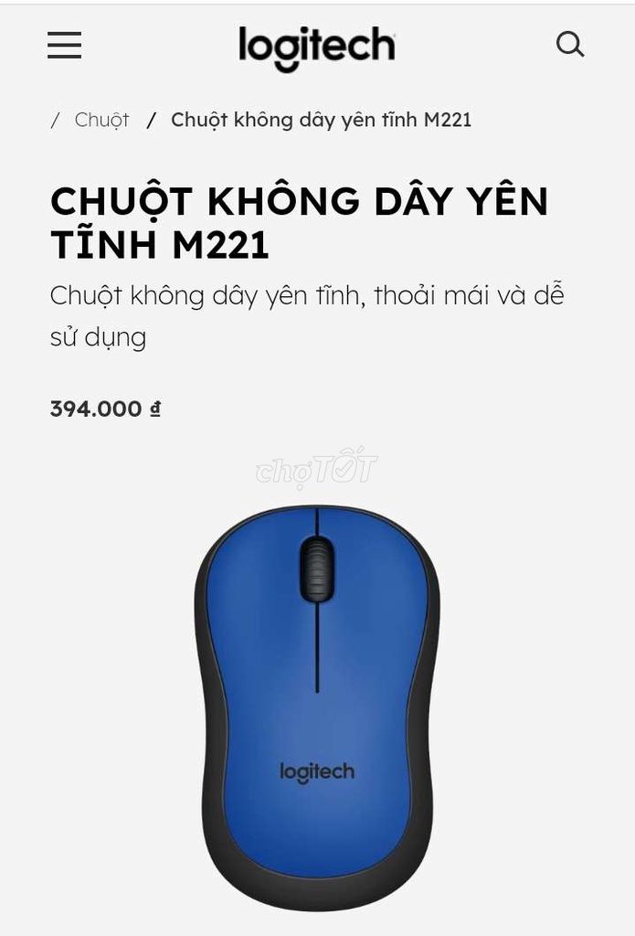 Chuột Logitech Silent M221 mới 99% chính hãng